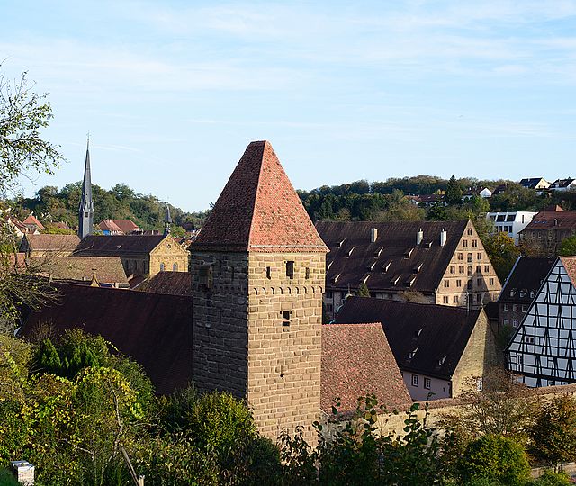Blick auf das Kloster Maulbronn an einem schönen Tag.