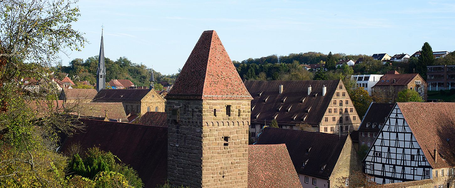 Blick auf das Kloster Maulbronn an einem schönen Tag.
