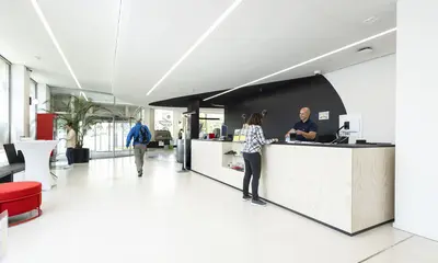 Das Kundenzentrum in der Durlacher Allee 