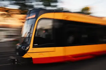 Symbolbild einer Trambahn in Karlsruhe