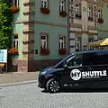 MyShuttle-Fahrzeug in Betten und Gondelsheim.